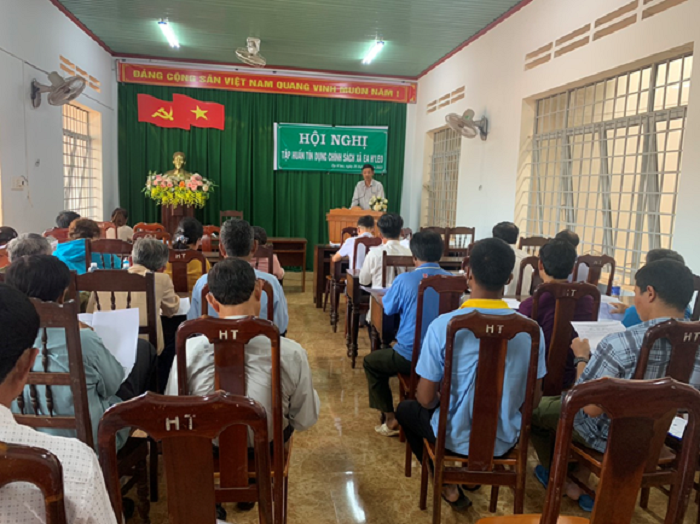 Hội nghị tập huấn tín dụng chính sách tại các xã, thị trấn trên địa bàn huyện
